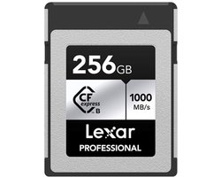 Lexar CFexpress PRO Type B Silver Series 256GB - Lezen 1750MB/s, Schrijven 1300MB/s