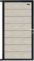 Tuindeur composiet Modular bicolor betongrijs met antraciet alu frame compleet (90 x 200 cm)