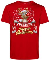 T-shirt Twente | Foute Kersttrui Dames Heren | Kerstcadeau | FC Twente supporter | Rood | maat L