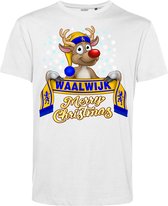 T-shirt kind Waalwijk | Foute Kersttrui Dames Heren | Kerstcadeau | RKC Waalwijk supporter | Wit | maat 104