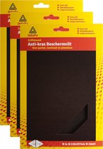 Deltafix Anti-krasvilt - 3x A4 knipvel - zwart - 210 x 297 mm - rechthoek - zelfklevend - beschermvilt