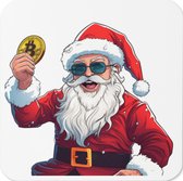 Happy Santa Bitcoin Onderzetter| Bitcoin cadeau| Crypto cadeau| Bitcoin Onderzetter| Crypto Onderzetter| Bitcoin Gift| Crypto Gift| Bitcoin Merch| Crypto Merch
