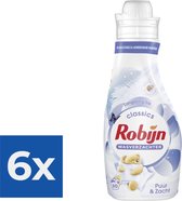 Robijn Wasverzachter Puur & Zacht 750 ml - Voordeelverpakking 6 stuks