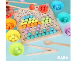 ISARA Leerzaam Montessori Speelgoed Jongens & Meisjes 2024 Nieuw XL – Bevorderd Creativiteit – Educatief – Sorteerspel – Fijne Motoriek – Activiteitenbord – Sensorisch Speelgoed – Ontwikkelingsspeelgoed - Verjaardag Cadeau Kinderen 3 Jaar +