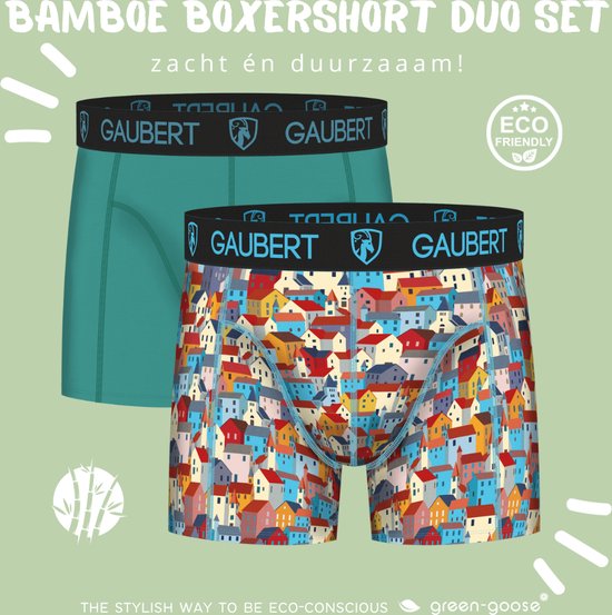 Boxers Gaubert Bamboe | 2 pièces | XL | Oiseaux