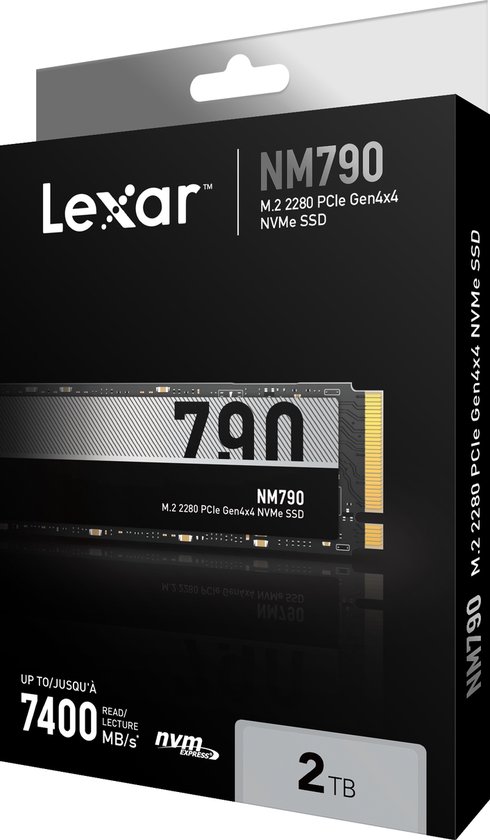 Lexar NM790 SSD - Interne M.2 NVMe - PS5 Compatibel - 2 TB | bol