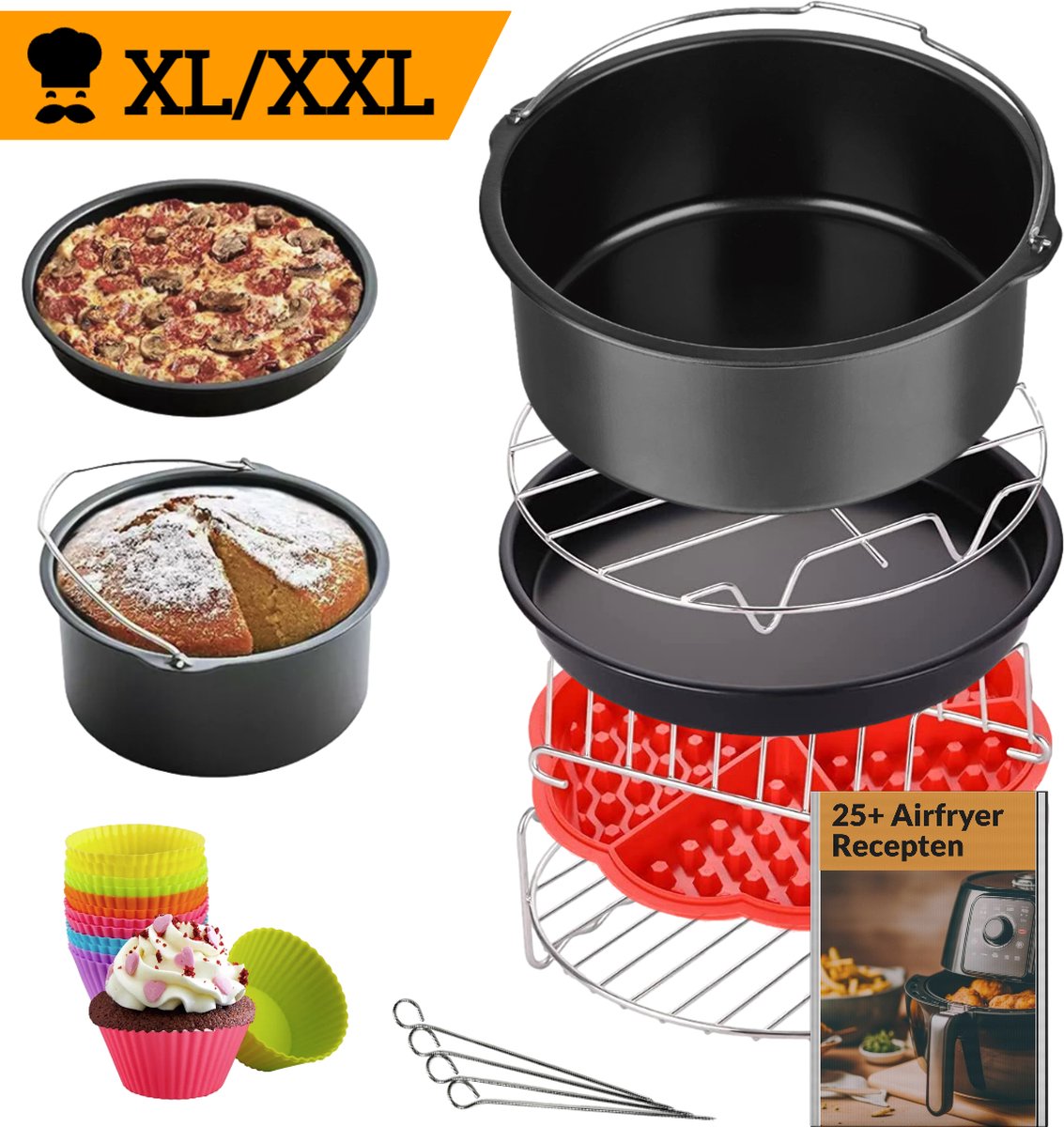 Airfryer Accesoires Accesoires Set Geschikt voor Airfryer XL en XXL o