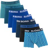 Björn Borg garçons coton stretch 7P boxers basique pied-de-poule multi - 146/152
