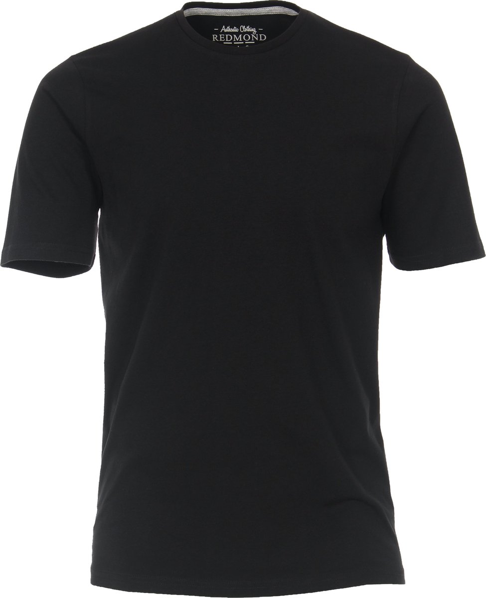 Redmond regular fit T-shirt - korte mouw O-hals - zwart