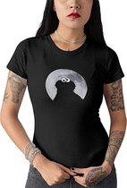 Sesame Street - Cookie Monster in Moonnight Dames T-shirt - M - Zwart