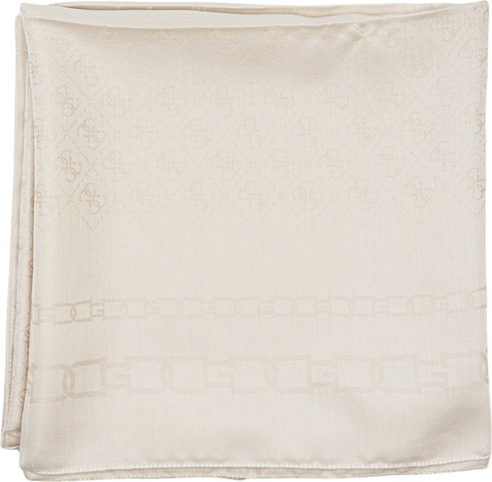 Guess Kefiah 125x125 Vierkante Sjaal Dames - Ivory - One Size