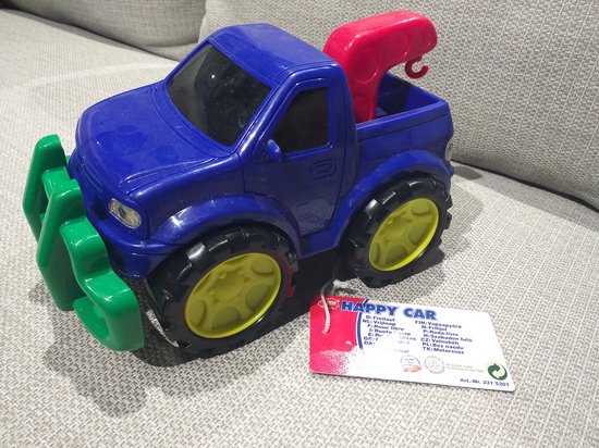 Auto / Pick Up Truck - Happy Car - vrijloop - 28 cm