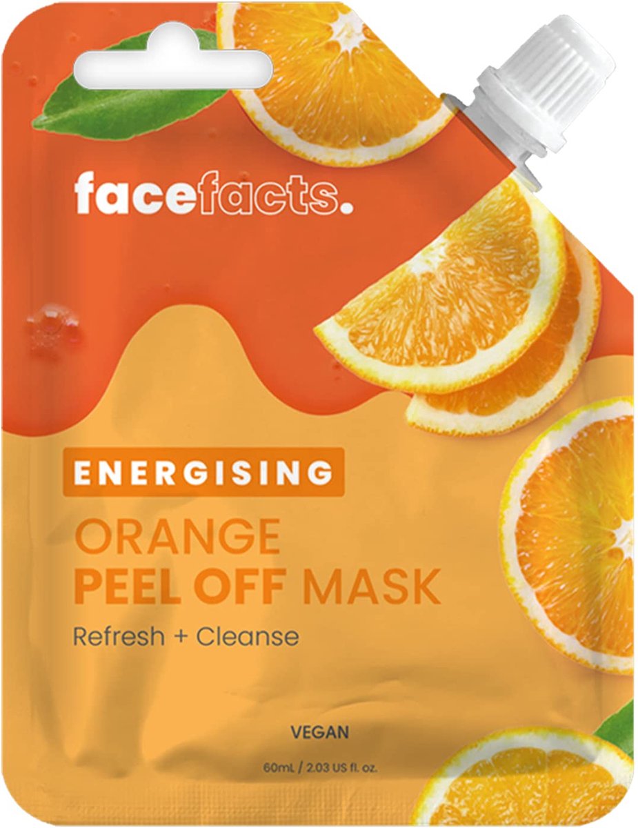 Face Facts | Energising Orange Peel Off Mask - 60ml - Vegan