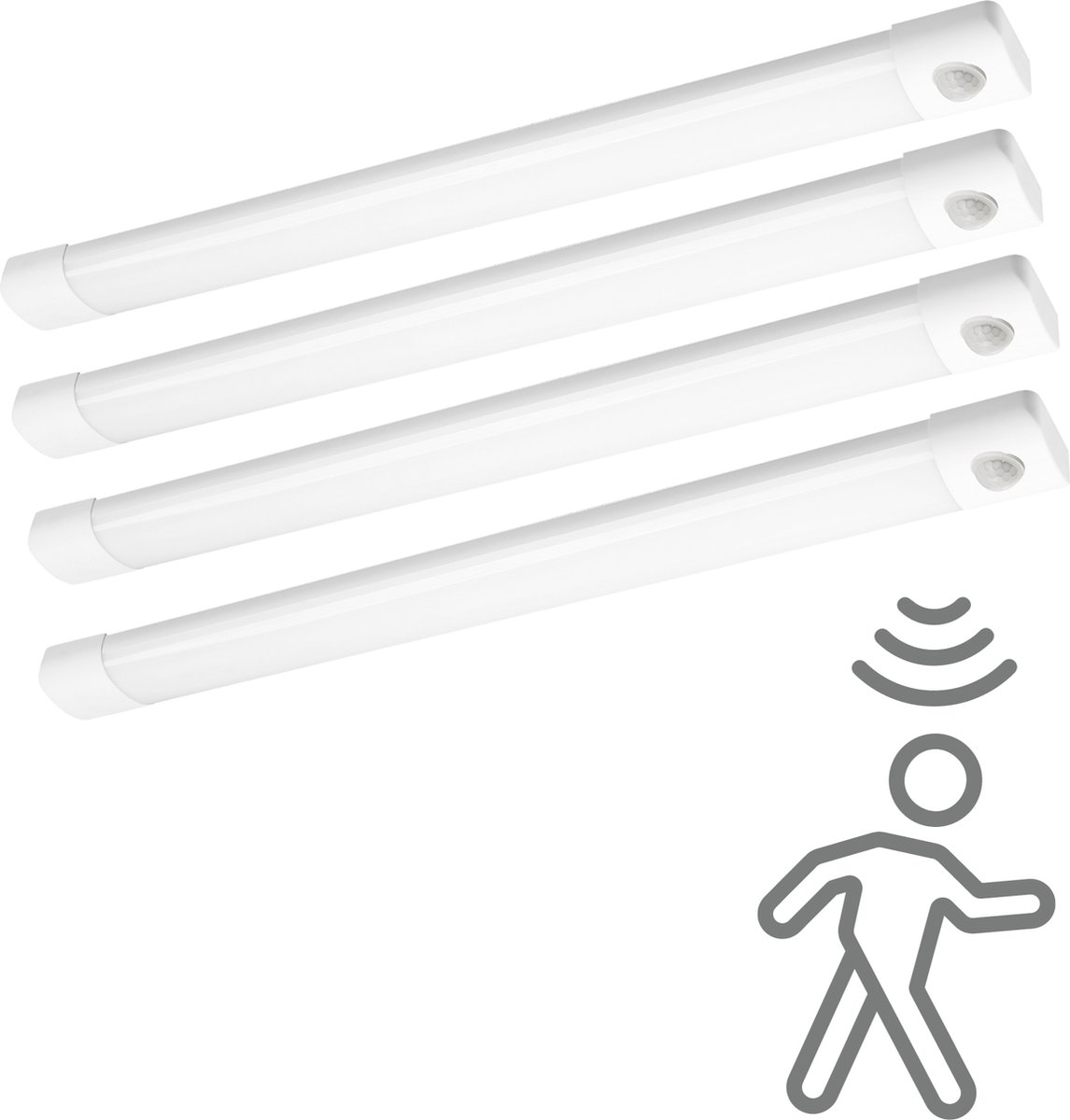 Proventa LED TL lampen met sensor 120 cm - Bewegingssensor met 6 meter bereik - 4PACK