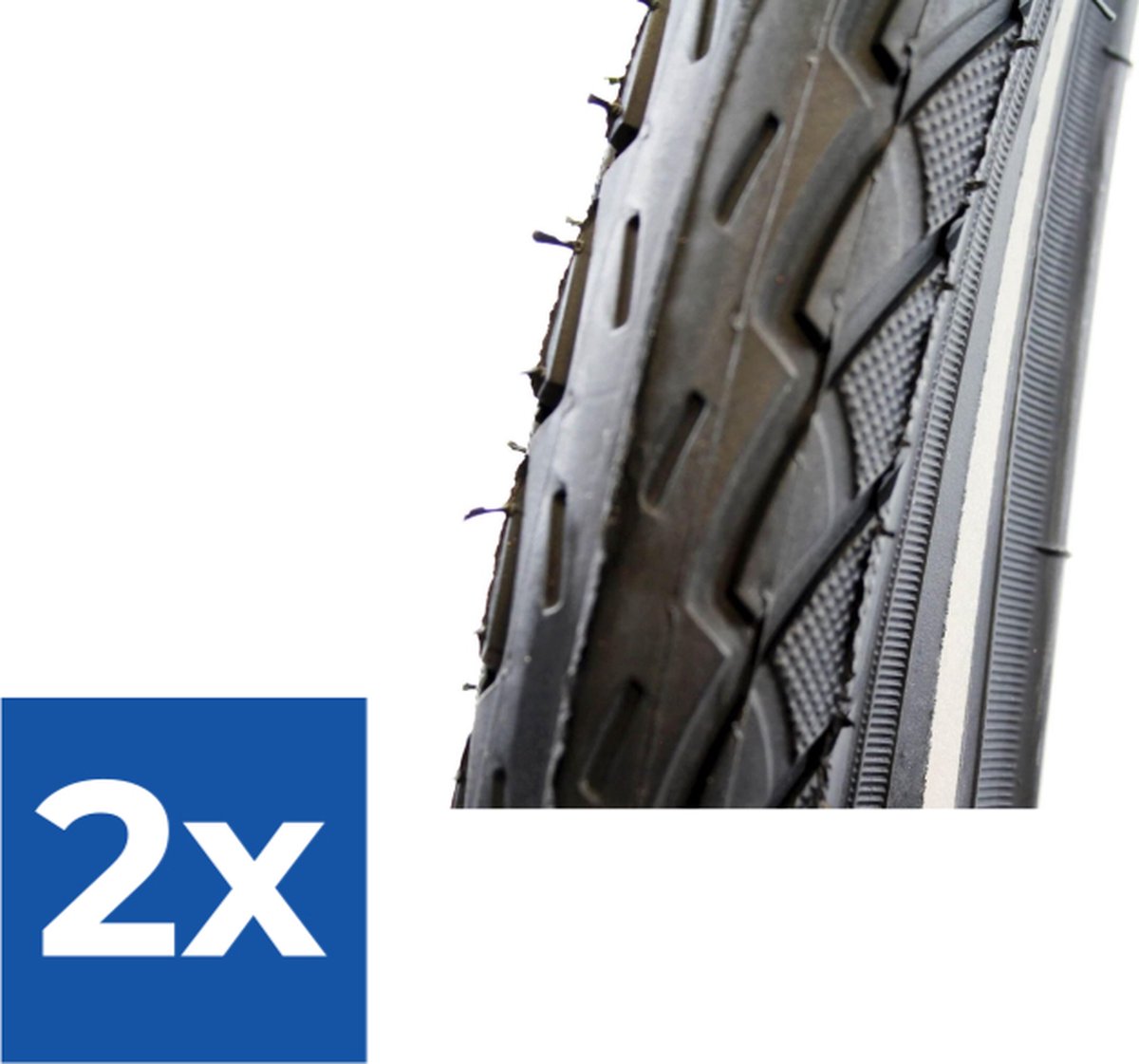 Deli Tire Buitenband SA-206 26 x 1.75 blackblue refl - Voordeelverpakking 2 stuks