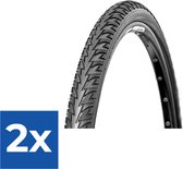 Deli tire buitenband 28x1.60 42-622 reflectie sa-274 zwart breaker - Voordeelverpakking 2 stuks