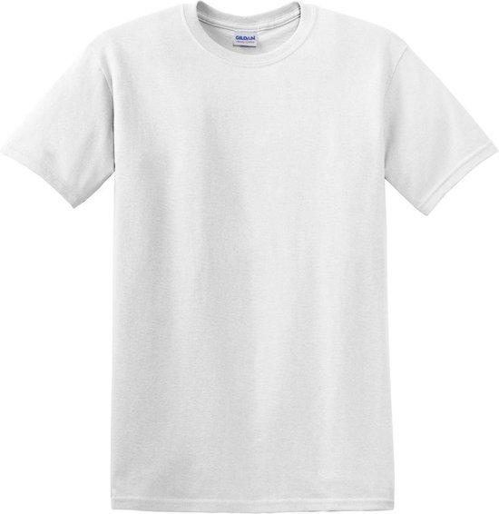 Gildan 5000 Heavy Cotton T-Shirt - Wit - L - 3-Pack
