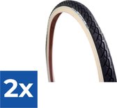 Deli Tire Buitenband SA-206 26 x 1.75 zw creme refl - Voordeelverpakking 2 stuks