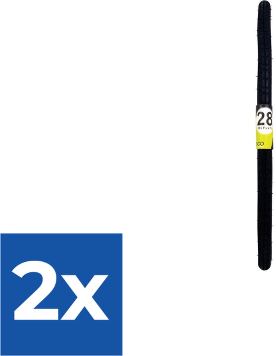 Dresco Anti-Lek Buitenband Metro Elite 28x1 5/8x 1 1/4 (32-622) Reflectie Zwart - Voordeelverpakking 2 stuks