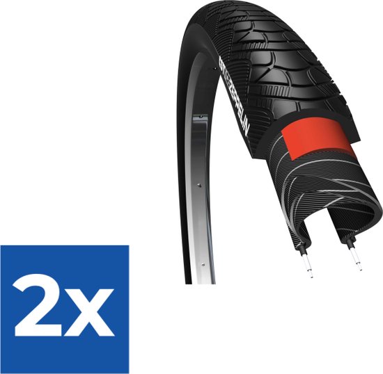 Cst Buitenband Zeppelin 28 X 2.00 (50-622) Zwart - Voordeelverpakking 2 stuks