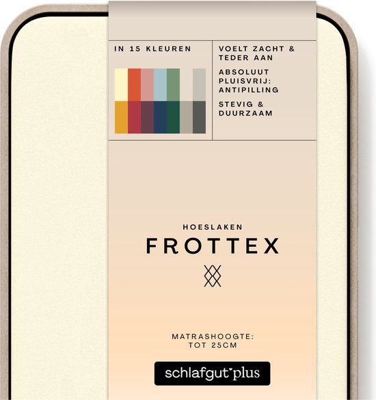 schlafgut Frottex Hoeslaken XL - 180x200 - 200x200 132 Yellow Light