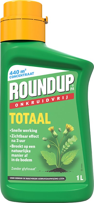 Foto: Roundup totaal onkruidvrij concentraat 1l voor 440m onkruidverdelger concentraat onkruidverwijderaars zonder glyfosaat