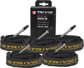 Trivio - Chambre à Air Vélo de Route 700X18/25C SV 60MM Presta 5 pièces pack discount