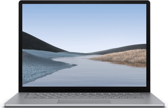 Microsoft Surface Laptop 3 Intel® Core™ i5 i5-1035G7 38,1 cm (15") Touchscreen 8 GB DDR4-SDRAM 128 GB SSD Wi-Fi 6 (802.11ax) Windows 10 Pro Platina - Microsoft - Hoofdafbeelding