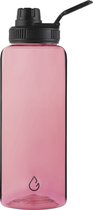 Wattamula waterfles 1 liter roze - extra goed afsluitbaar - drinkfles - sport - waterflessen