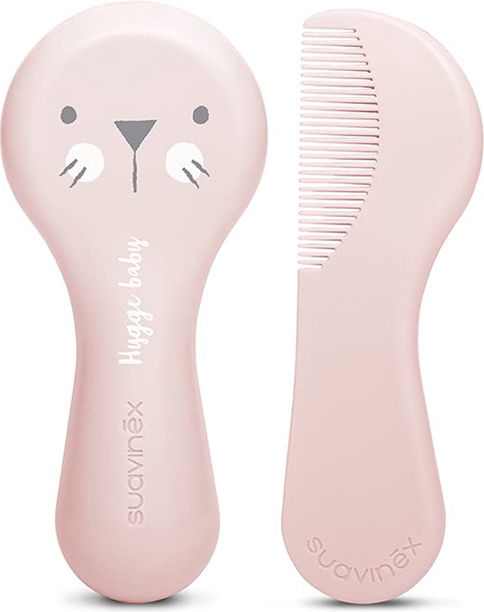 Goedkoopste Set of combs/brushes Suavinex Hygge Baby Cepillo Rosa Pink 2 Units (2 Pieces
