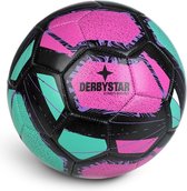 Derbystar Voetbal Street Soccer Groen pink zwart maat 5