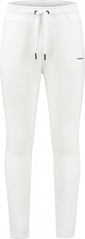 Purewhite - Heren Regular fit Pants Sweat - Off White - Maat XS