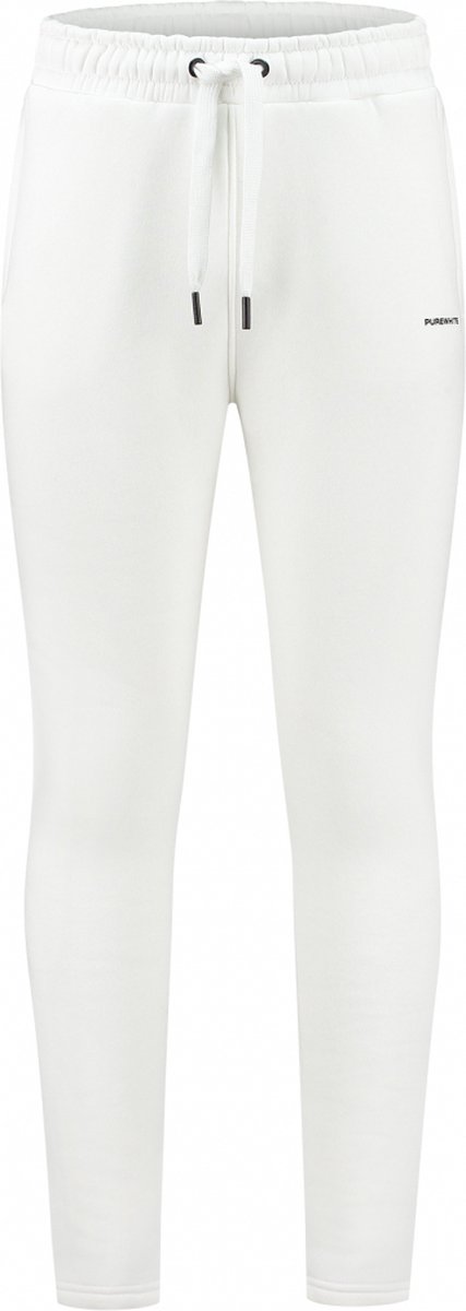 Purewhite - Heren Regular fit Pants Sweat - Off White - Maat XS