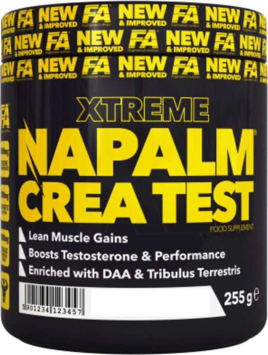 FA Xtreme Napalm Crea Test met DAA en Tribulus Terrestris 255g Mango-Lemon