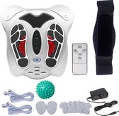 JÜSS Voetmassage apparaat - massagebal - apparaat voetmassage - bloedcirculatie apparaat - infraroodlamp - EMS apparaat - met afstandsbediening voor 25 programma’s
