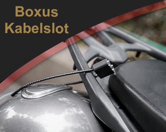 2 stuks kabelslot met sleutel, robuust hangslot met lange beugel