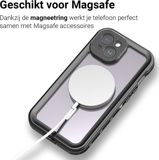 geschikt voor iPhone 14 Hoesje Waterdicht Veilig Onderwater tot 2 meter Perfecte... bol
