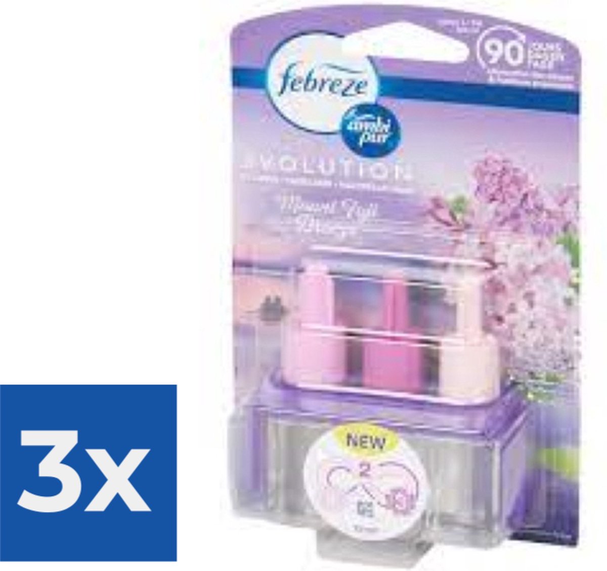 Goedkoopste Ambi Pur 3Volution Navulling - Mount Fuji Breeze - 20 ml - Voordeelverpakking 3 stuks