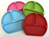 Eetbakje met zuignap 4 kleuren silicone | Kinderplacemat |Anti Slip | Super leuk | By TOOBS |Bakje