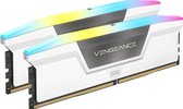 Corsair Vengeance RGB - Geheugen - DDR5 - 32 GB: 2 x 16 GB - 288-PIN - 6000 MHz / PC5-48000 - CL30 - 1.40V - Intel XMP 3.0 - wit