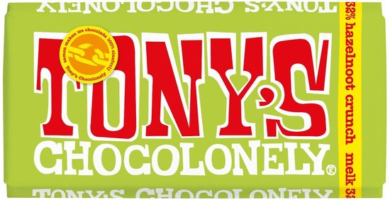 Foto: Tony s chocolonely hazelnoot crunch ft 3x 180 gram