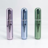 Fritzline® Flacons de parfum rechargeables Set de 3 - flacon de parfum rechargeable - flacons atomiseurs vides - flacon de voyage en aluminium