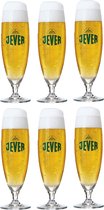 Jever Bierglas 30cl - Set van 6 Stuks - Perfect voor Jever Pilsener - Geniet van Authentiek Duits Bier in Stijlvolle Glazen