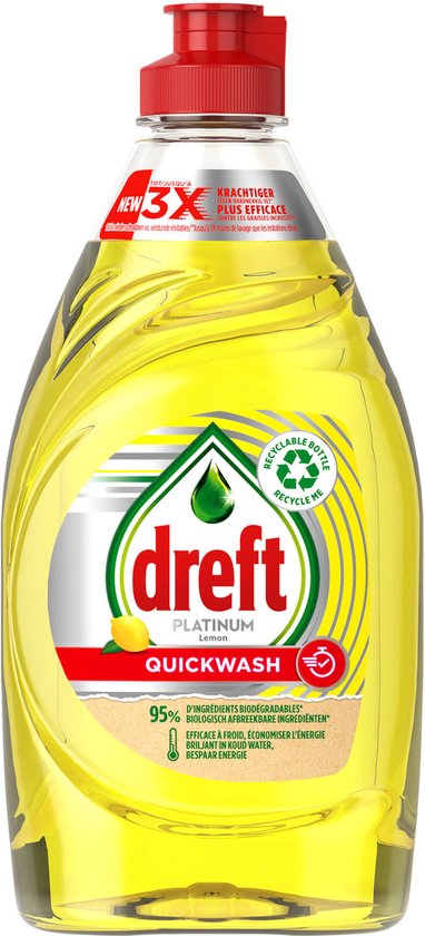 Foto: Dreft platinum quickwash afwasmiddel citroen 350 ml