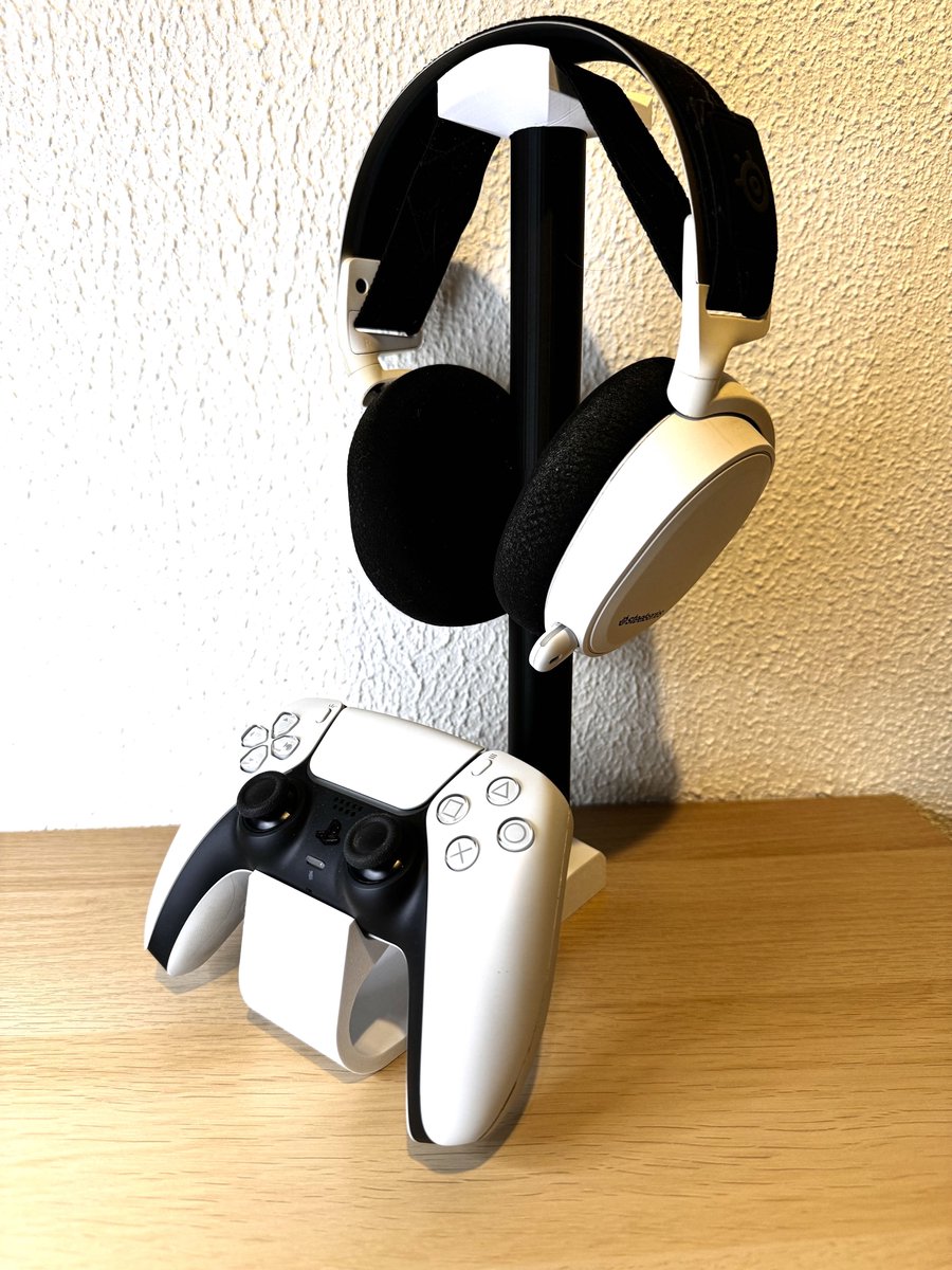 Support de casque Intelectro - Organisateur de Gaming 3 en 1 : manette,  tasse et