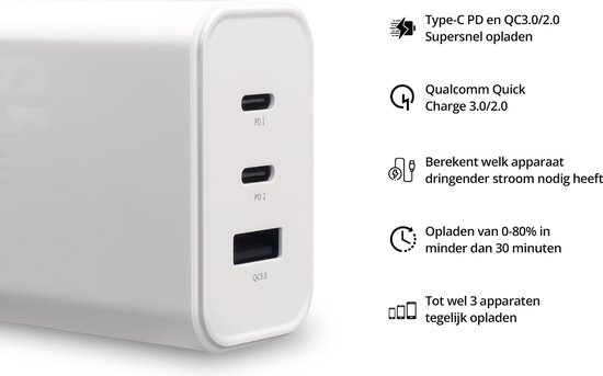Snellader Adapter - 68W telefoonoplader - Brandbeveiliging PD Snellader Adapter - 68W telefoonoplader - Brandbeveiliging PD