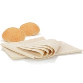 2x linnen doek voor het bakken van brood - Deegdoek gemaakt van 100% natuurlijk linnen - Bakkerslinnen voor het bereiden van deeg en het bakken (75x45cm - 2 stuks)