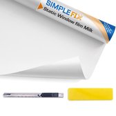 Simple Fix Raamfolie - 70cm x 300cm - Anti Inkijk - Statisch - Plakfolie Zelfklevend en Isolerend - HR++ folie - Melkglas
