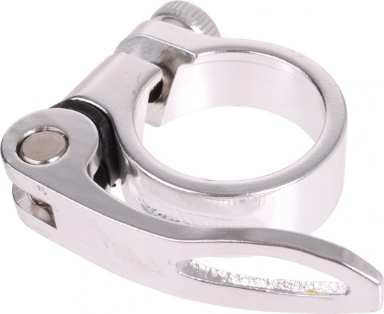 M-wave Zadelpenklem Met Snelspanner 31,8 Mm Zilver