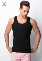 2 pack-Bamboe Heren Onderhemd-Singlet-Cadeau Voor Heren-Zwart-Maat XL